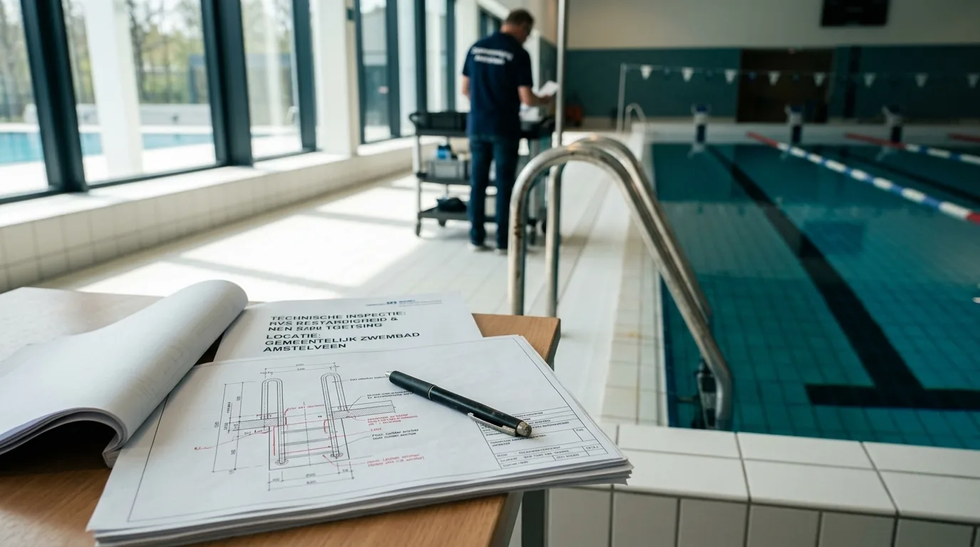 Is RVS verboden in zwembaden?