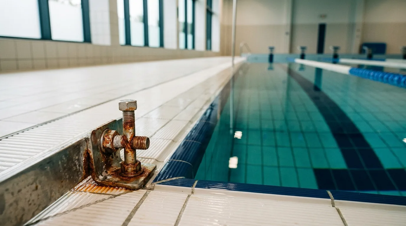 Waarom roestvast staal gevaarlijk is in zwembaden