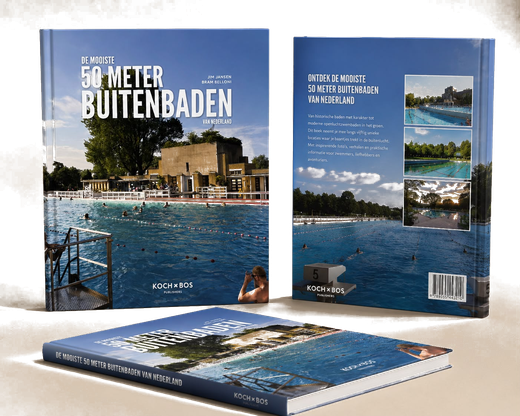 Fotoboek "De Mooiste 50 Meter Buitenbaden van Nederland" — 10 van de 50 baden zijn voorzien van ACRATON® Dolphin coating